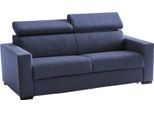 Talamo Italia Divano Letto 3 Posti Action 95X220 Cm Nero, Sfoderabile Contenitore Italy