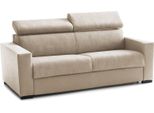 Talamo Italia Divano Letto 3 Posti Algo 95X200 Cm Nero, Sfoderabile Contenitore Italy