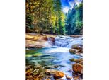 Grafika Puzzle Paesaggio Bella Cascata Nella Foresta - 2000 Pezzi