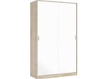 Dmora Guardaroba 2 Ante Adrenalin 50X200H Cm Marrone Rovere, Appendiabiti 2 Ante