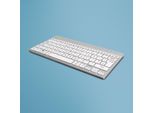 R-Go Tools Compact Break Rgocoukwlwh Tastatur Bluetooth Qwerty Uk Englisch Weiß (Rgocoukwlwh)
