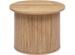 Tavolino "Colva"" Impiallacciato Effetto Legno - D.60 Cm - Atmosphera CréAteur D'intéRieur"