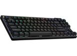 Logitech G Pro X Tkl - Tastiera - Retroilluminata - Senza Fili - 2,4 Ghz, Bluetooth - Qwerty - Tedesco - Tastiera: Tattile - Nero (920-012130)