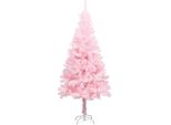 The Living Store Albero Di Natale Artificiale Con Supporto Rosa 150 Cm Pvc