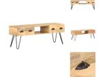 Mobile Tv Vidaxl 120X35X45 Cm In Legno Massiccio Di Mango - Mobili Tv