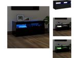 Mobile Tv Vidaxl Con Luci Led Nero 90X35X40 Cm - Mobili Tv