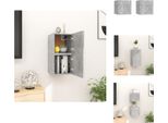 Vidaxl Mobili Tv A Parete 2 Pz. Grigio Cemento 30,5X30X30 Cm - Mobili Tv