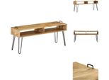 Mobile Tv Vidaxl In Legno Massiccio Di Mango 110 X 35 X 45 Cm - Mobili Tv