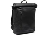 The Chesterfield Brand Pelle Zaino Per Il Tempo Libero Zaino Con Scomparto Per Laptop Mazara Backpack 12L Black Nero