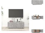 Vidaxl Mobile Tv Grigio Cemento 100X35X40 Cm Materiale A Base Di Legno - Mobili Tv