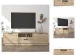 Mobile Tv Vidaxl Rovere Sonoma 140X35X40 Cm Materiale A Base Di Legno - Mobili Tv