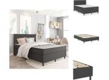 Vidaxl Letto A Molle Insacchettate In Tessuto Grigio Scuro 160X200 Cm - Letti & Strutture Letto