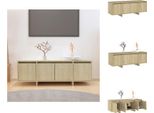 Mobile Tv Vidaxl Rovere Sonoma 120X30X40,5 Cm Materiale A Base Di Legno - Mobili Tv
