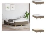 Vidaxl Struttura Letto In Tessuto Taupe 120X200 Cm - Letti E Strutture Letto