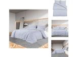 Vidaxl Set Di Biancheria Da Letto Grigio 220X240 Cm In Cotone - Copripiumino