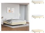 Vidaxl Struttura Letto Crema 180X200 Cm In Pelle Finta - Letti E Strutture Letto