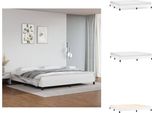 Vidaxl Struttura Letto Bianca 200X200 Cm In Pelle Finta - Letti E Strutture Letto