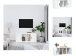 Mobile Tv Vidaxl Bianco 100X35X40 Cm In Legno - Mobili Tv