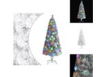 Vidaxl Albero Di Natale Artificiale Con Illuminazione Bianco 240Cm In Fibra Di Vetro - Alberi Di Natale