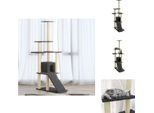 Vidaxl Albero Tiragraffi Con Graffiatoi In Sisal Grigio Scuro 155 Cm - Alberi Tiragraffi