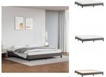 Vidaxl Struttura Letto Grigio 160X200 Cm In Pelle Finta - Letti E Strutture Letto