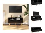 Vidaxl Mobile Tv Nero Lucido 90X40X48,5 Cm Materiale A Base Di Legno - Mobili Tv