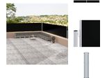 Vidaxl Tenda Laterale Estensibile Nera 117X1200 Cm - Ombrelloni E Tende Da Sole