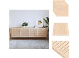Vidaxl Ante Dell'armadio A Doghe 4 Pezzi 61,5X59,4 Cm In Legno Massiccio - Ante Dell'armadio