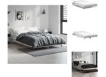 Vidaxl Struttura Letto Grigio Sonoma 120X190 Cm In Legno - Letti & Strutture Letto