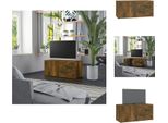 Mobile Tv Vidaxl Rovere Fumé 80X34X36 Cm Materiale A Base Di Legno - Mobili Tv