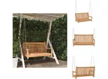 Vidaxl Dondolo Hollywood In Legno Massiccio Teak 114X60X64 Cm - Dondoli Hollywood