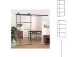 Vidaxl Porta Scorrevole Esg In Vetro E Alluminio 102,5X205 Cm Bianco - Porte D'ingresso