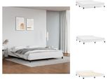 Vidaxl Struttura Letto Con Testiera Bianca 180X200 Cm In Pelle Finta - Letti E Strutture Letto