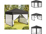 Vidaxl Tenda Per Feste Pieghevole Con Pareti Laterali Antracite 3X3 M - Padiglioni E Tende Per Feste