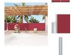 Vidaxl Tenda Laterale Estensibile Rossa 160X1200 Cm - Ombrelloni E Tende Da Sole