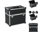 Vidaxl Cassetta Per Attrezzi 38X22,5X34 Cm Alluminio Nero - Cassette Per Attrezzi