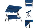 Vidaxl Altalena Hollywood Blu Scuro 170×110×153 Cm Tessuto - Altalene Hollywood