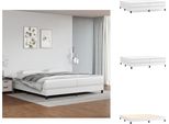 Vidaxl Letto A Molle Bianche 200X200 Cm In Pelle Finta - Letti & Strutture Letto