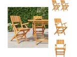 Vidaxl Sedie Da Giardino 2 Pz. Pieghevoli 55X61X90 Cm In Legno Massiccio Di Teak - Sedie Da Giardino