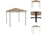 Vidaxl Pavillon 3X3X2,7 M Taupe 180 G/M² - Pavillons & Partyzelte