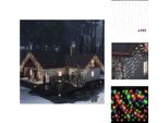 Vidaxl Tenda Di Luci Led A Forma Di Ghiacciolo 10 M 400 Led Colorati 8 Funzioni - Illuminazione Natalizia