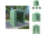 Vidaxl Serra Con Ripiani In Acciaio 143X143X195 Cm - Serre