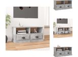 Mobile Tv Vidaxl Grigio Cemento 93X35,5X45 Cm Materiale A Base Di Legno - Mobili Tv
