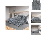 Vidaxl Set Di Biancheria Da Letto Grigio 200X200 Cm In Cotone - Copripiumino