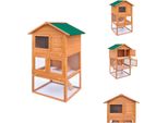 Conigliera Piccola Casa Per Animali Conigliera 3 Livelli Legno - Habitat E Recinti Per Piccoli Animali