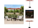 Vidaxl Ombrellone Doppio Con Led In Terracotta 316X240 Cm - Ombrelloni E Tende Da Sole