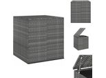 Vidaxl Scatola Per Cuscini Da Giardino In Rattan Pe 100X97,5X104 Cm Grigio - Scatole Da Giardino