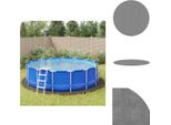 Vidaxl Panno Per Piscine Grigio Chiaro Ø550 Cm Geotessile In Poliestere - Coperture E Sottofondi Per Piscine
