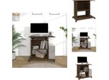 Vidaxl Scrivania Effetto Rovere Marrone 80X50X75 Cm In Legno - Scrivanie