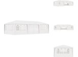 Vidaxl Tenda Professionale Per Feste Con Pareti Laterali 4×9 M Bianco 90 G/M² - Padiglioni E Tende Per Feste